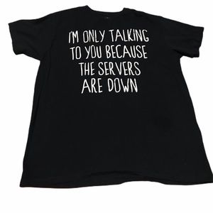 BLACK MATTER TEE SHIRT SIZE XL